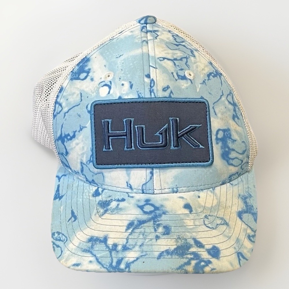 HUK Big Patch Fishing Trucker Hat Cap Performance Headwear Classics Adjustable